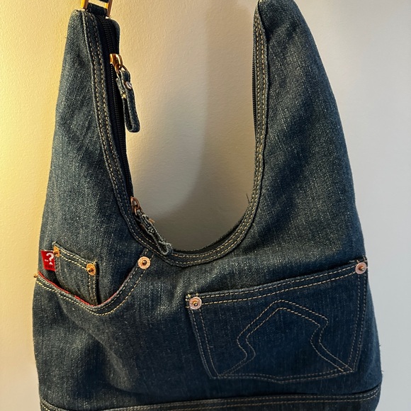Guess Dark Denim Hobo Bag - Picture 2 of 6